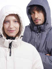 Lightweight Winter Coat with a Removable Hood