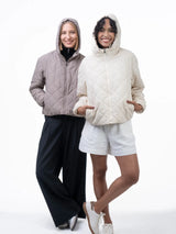 WarmCore™ Premium Hooded Lightweight Short Quilted Jacket