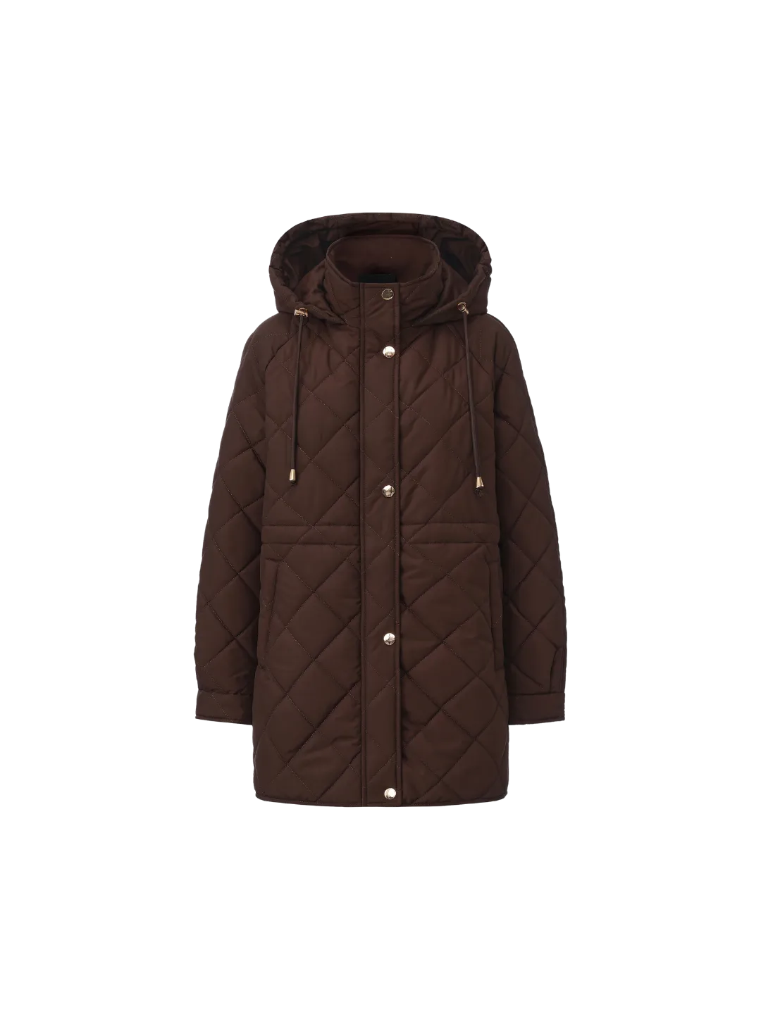 WarmCore™ Premium Mid-length Diamond Quilted Drawstring