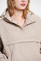 Hooded Water-Repellent Oversize Padded Tops Coat