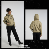 STM-TEX™ Short Asymmetric Zip Rain Hoodie