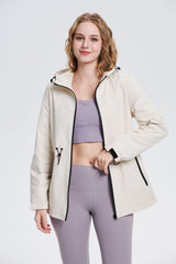 Women's Lightweight Water-repellent Long Jacket