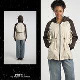 STM-TEX™  Brown/White  Full-Zip Rain Jacket