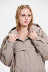 Hooded Water-Repellent Oversize Padded Tops Coat