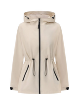 STM-TEX™  Waterproof Lightweight Hoodie Jacket Women's Warm Fall Full Zip Rain Coat Adjustable Waist