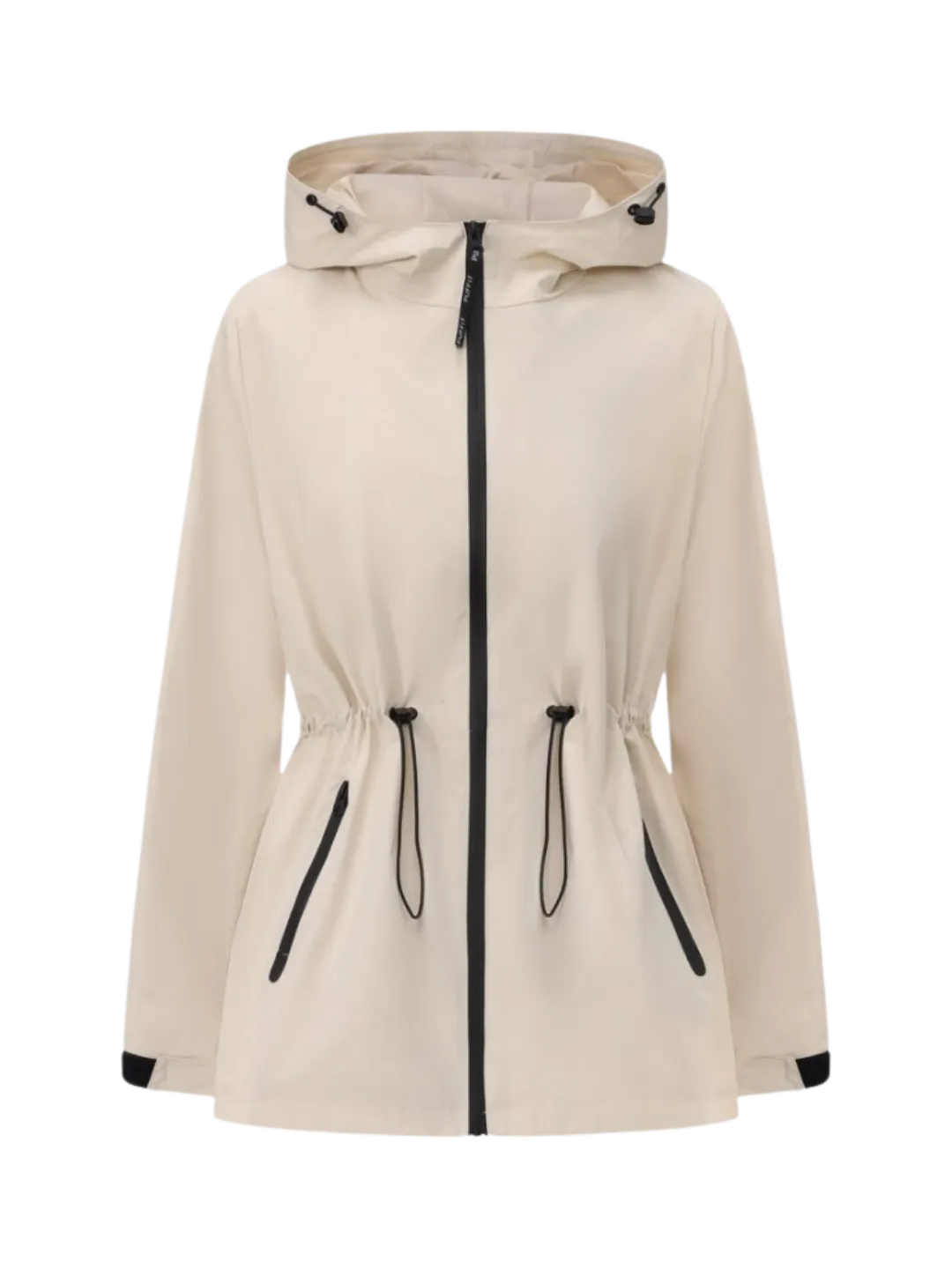 STM-TEX™  Waterproof Lightweight Hoodie Jacket Women's Warm Fall Full Zip Rain Coat Adjustable Waist