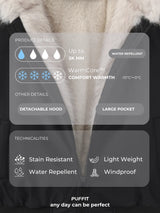 WarmCore™ STM-TEX Faux Fur Lined Waterproof Bomber Parka