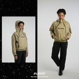 STM-TEX™ Short Asymmetric Zip Rain Hoodie