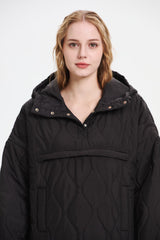 Hooded Water-Repellent Oversize Padded Tops Coat