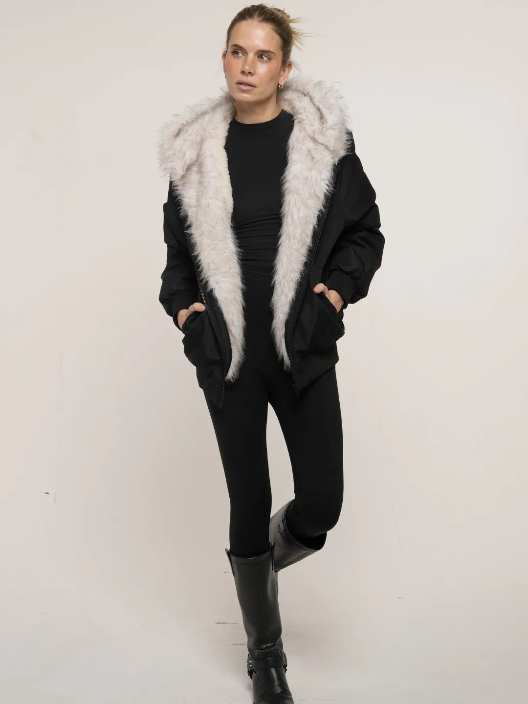 WarmCore™ STM-TEX Faux Fur Lined Waterproof Bomber Parka