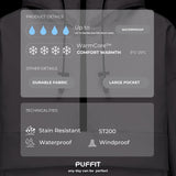 STM-TEX™  Leopard Oversized Rain Hoodie