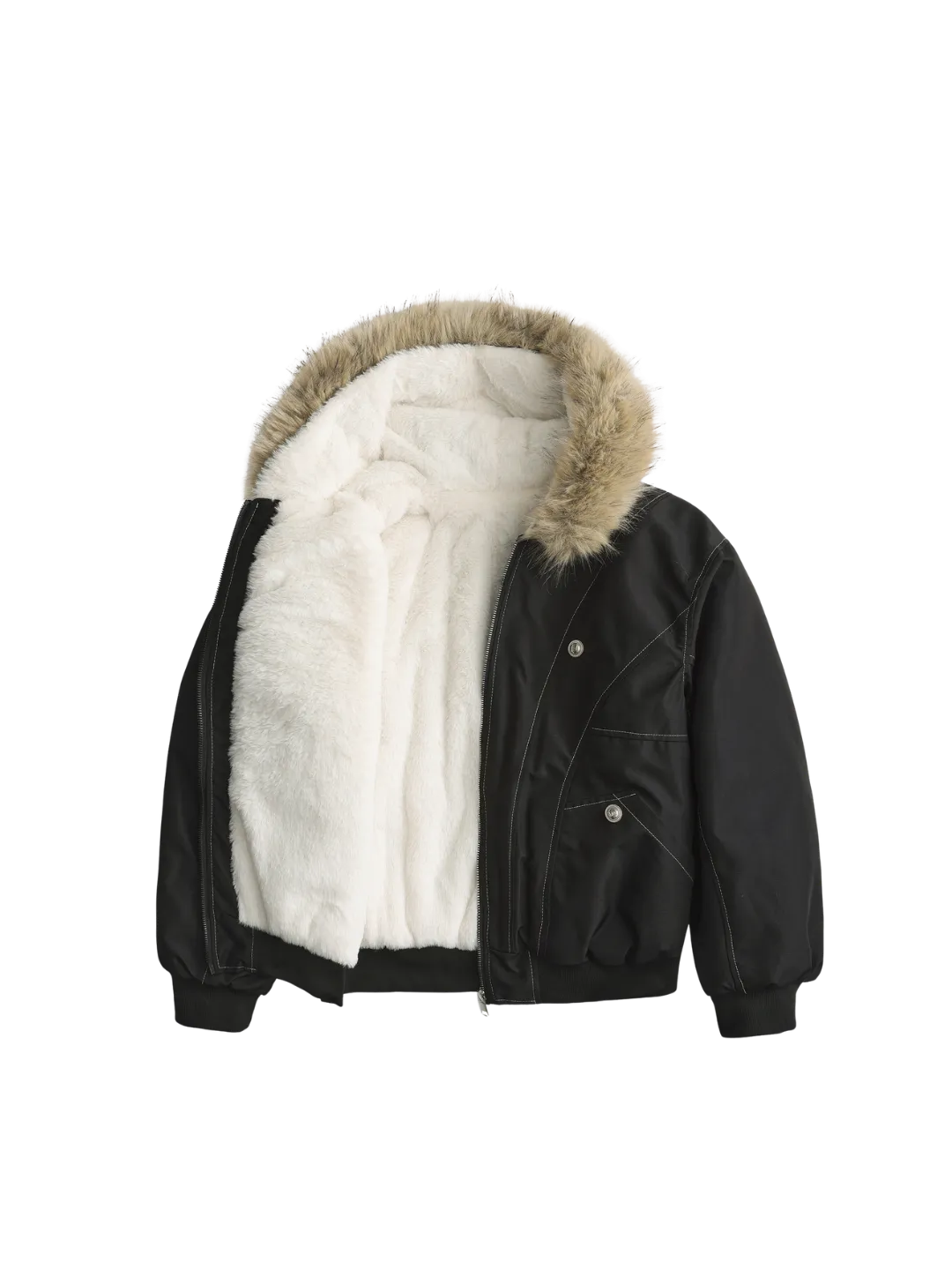 WarmCore™ Faux Fur Lined Water Repellent Bomber Jacket