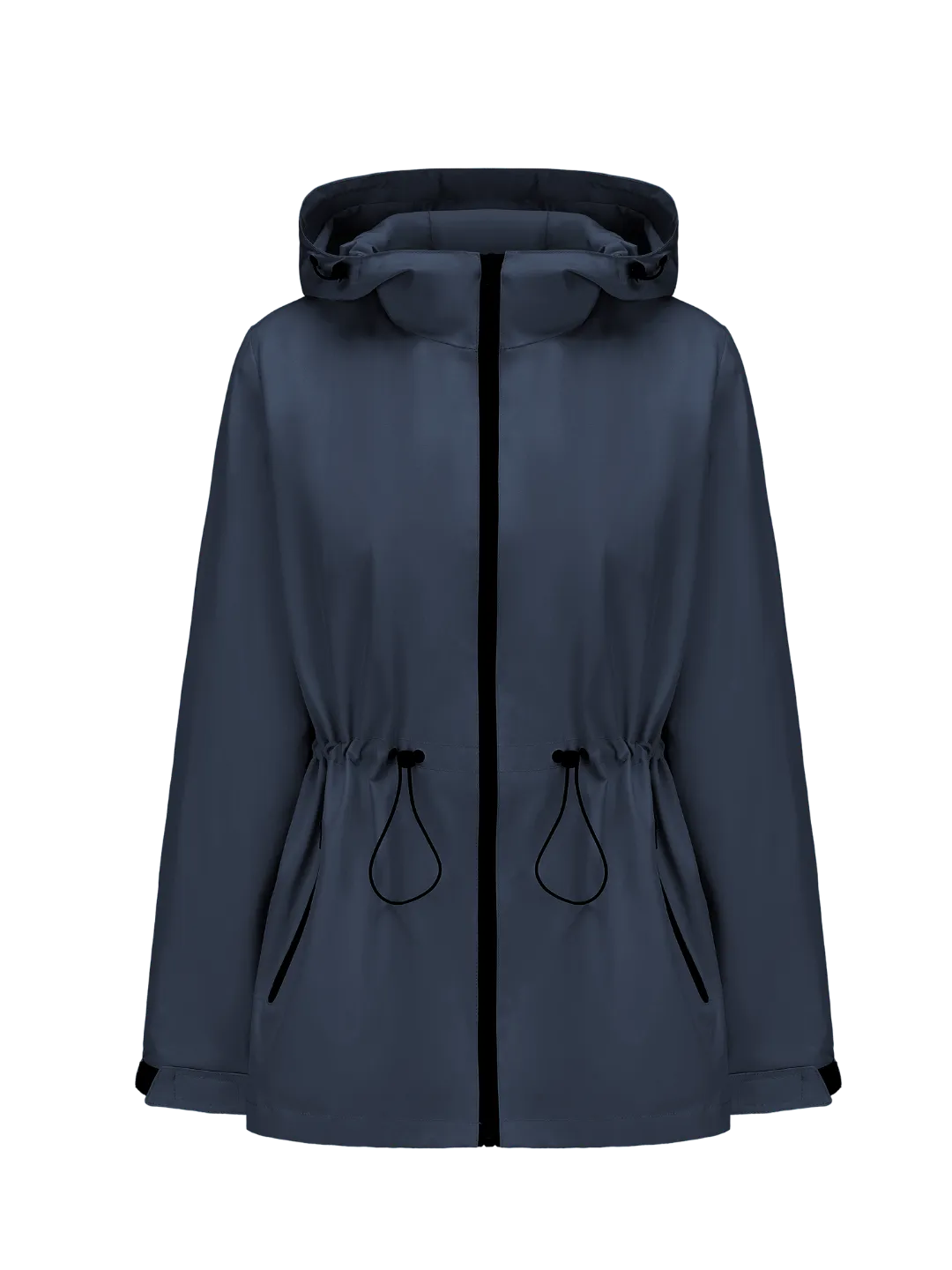 STM-TEX™  Waterproof Lightweight Hoodie Jacket Women's Warm Fall Full Zip Rain Coat Adjustable Waist