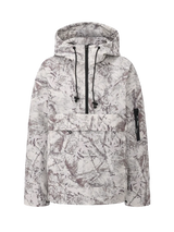 STM-TEX Waterproof Oversized Fall Hoodie Coat Warm Half Zip Rain Jacket