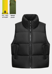 Winter Warmer  Stand-up Puffer Gilet Splashproof