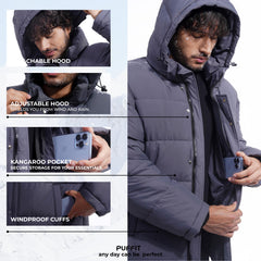 WarmCore Men's Premium Detachable-Hood