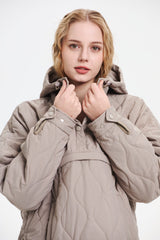 Hooded Water-Repellent Oversize Padded Tops Coat