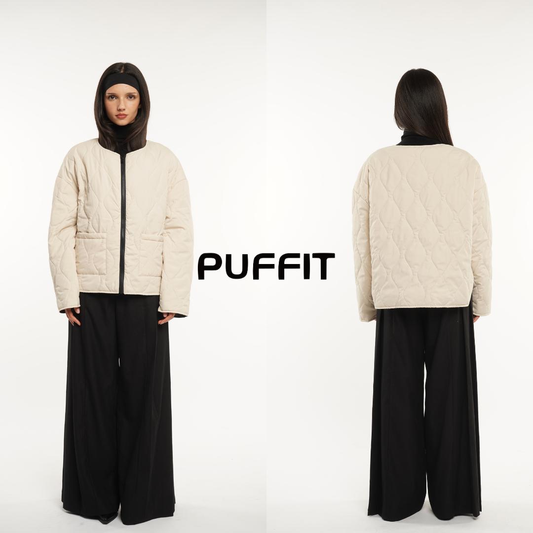 Women's Thin Round Neck Quilted Comfort Jacket