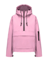 STM-TEX Waterproof Oversized Fall Hoodie Coat Warm Half Zip Rain Jacket