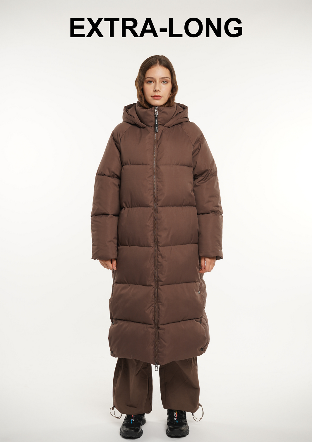 Extra long puffer jacket on sale