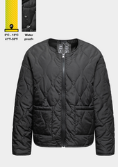 Water Repellent Quilted Crew Neck Puffer Jacket