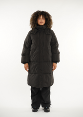 Plus Classic Hooded Long Puffer Coat Splashproof