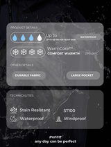 STM-TEX™ Waterproof Raincoat Hoodie With Kangaroo Pocket