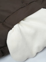 WarmCore™ Klassische lange Steppjacke mit Kapuze, gefüttert mit Kunstfell