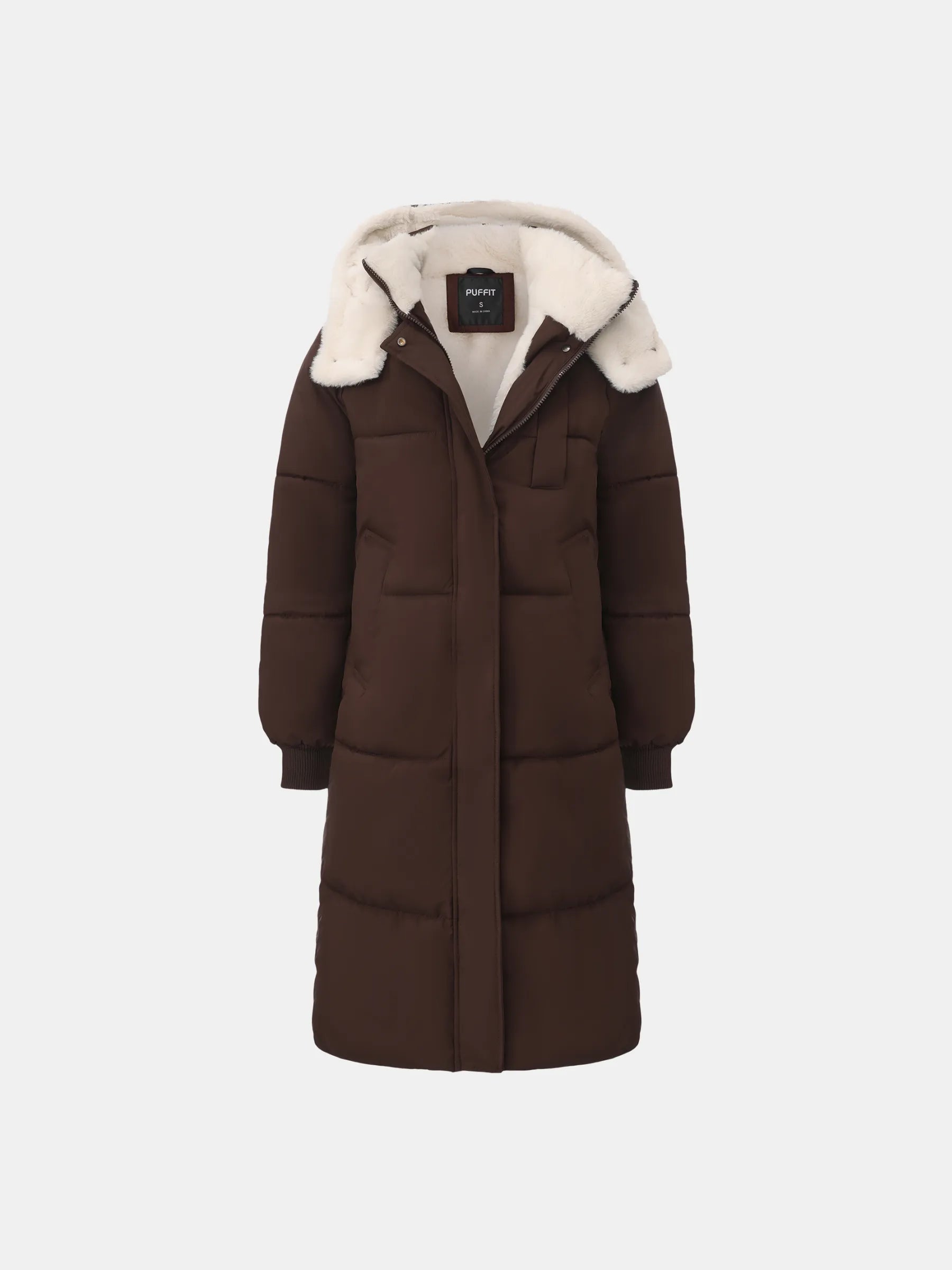 WarmCore™ Faux Fur Lined Classic Long Puffer