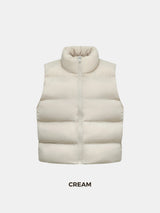 WarmCore™ Taped Seams Funnel Neck Puffer Gilet