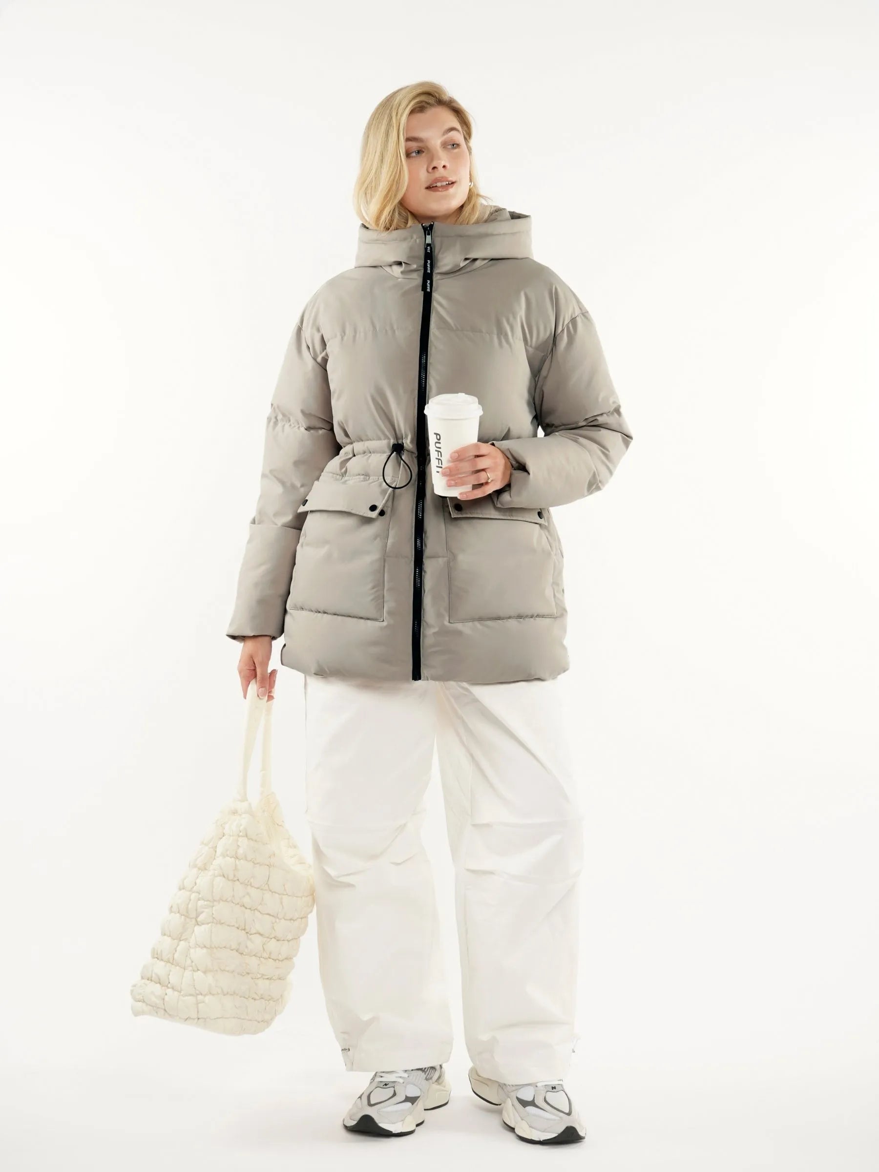 WarmCore™ Classic Cinched Waist Puffer Jacket