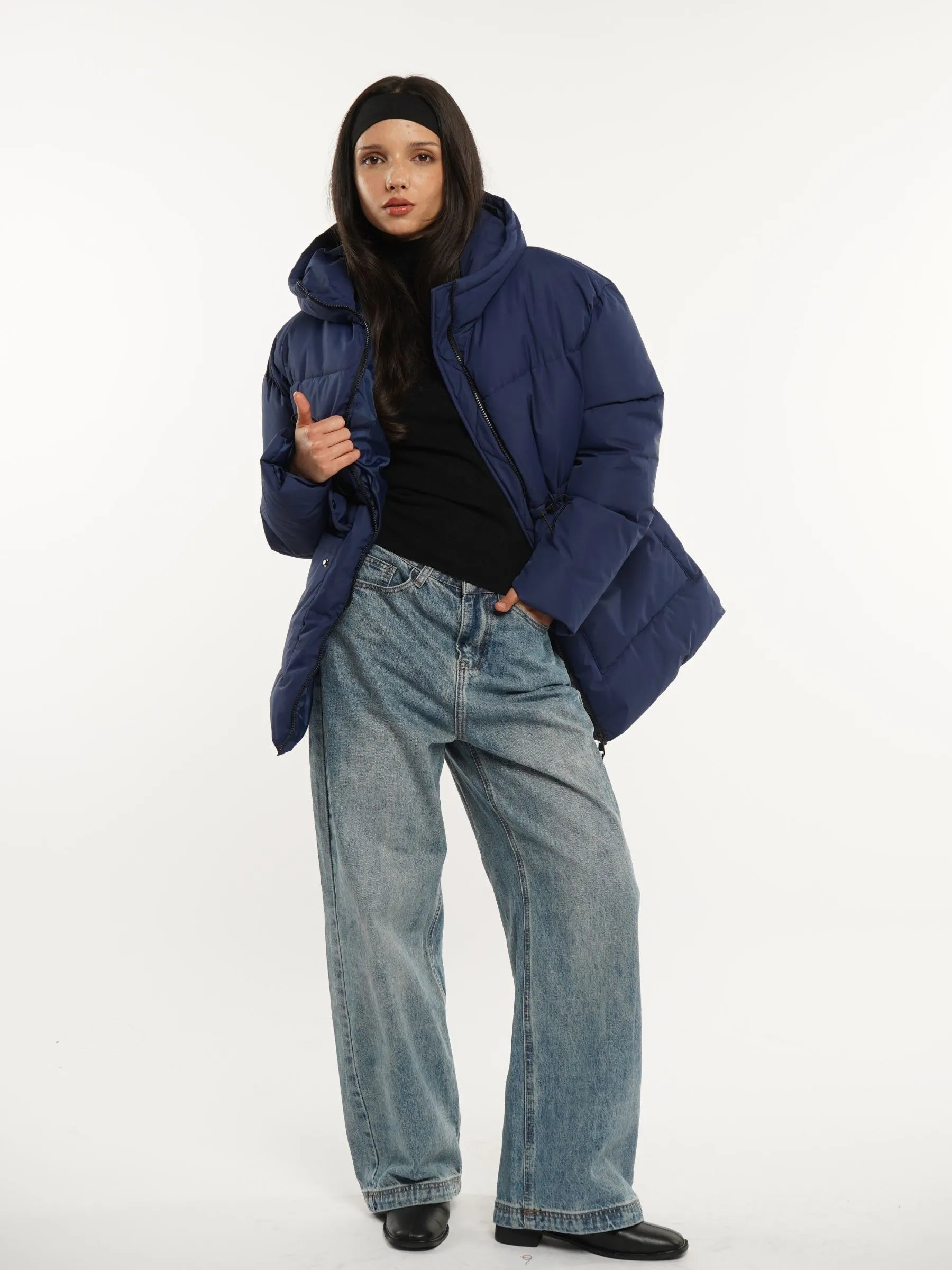 WarmCore™ Classic Cinched Waist Puffer Jacket