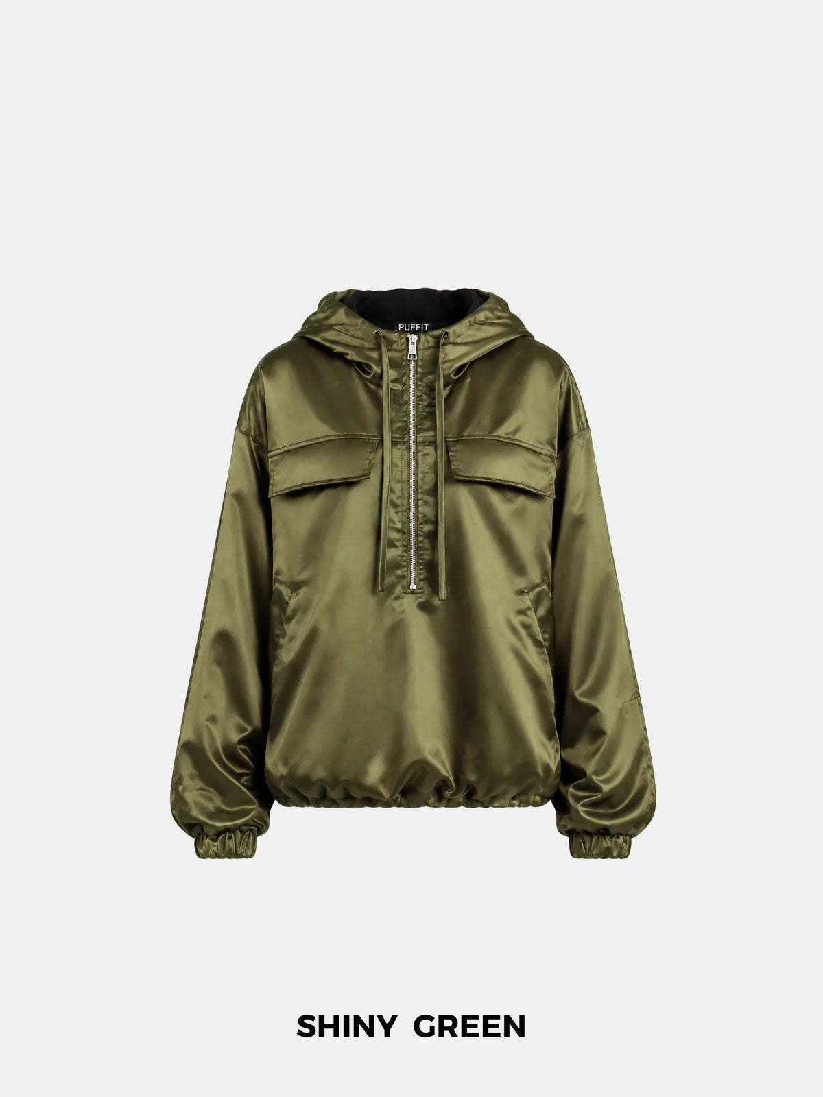 Sweat à capuche matelassé oversize brillant WarmCore™