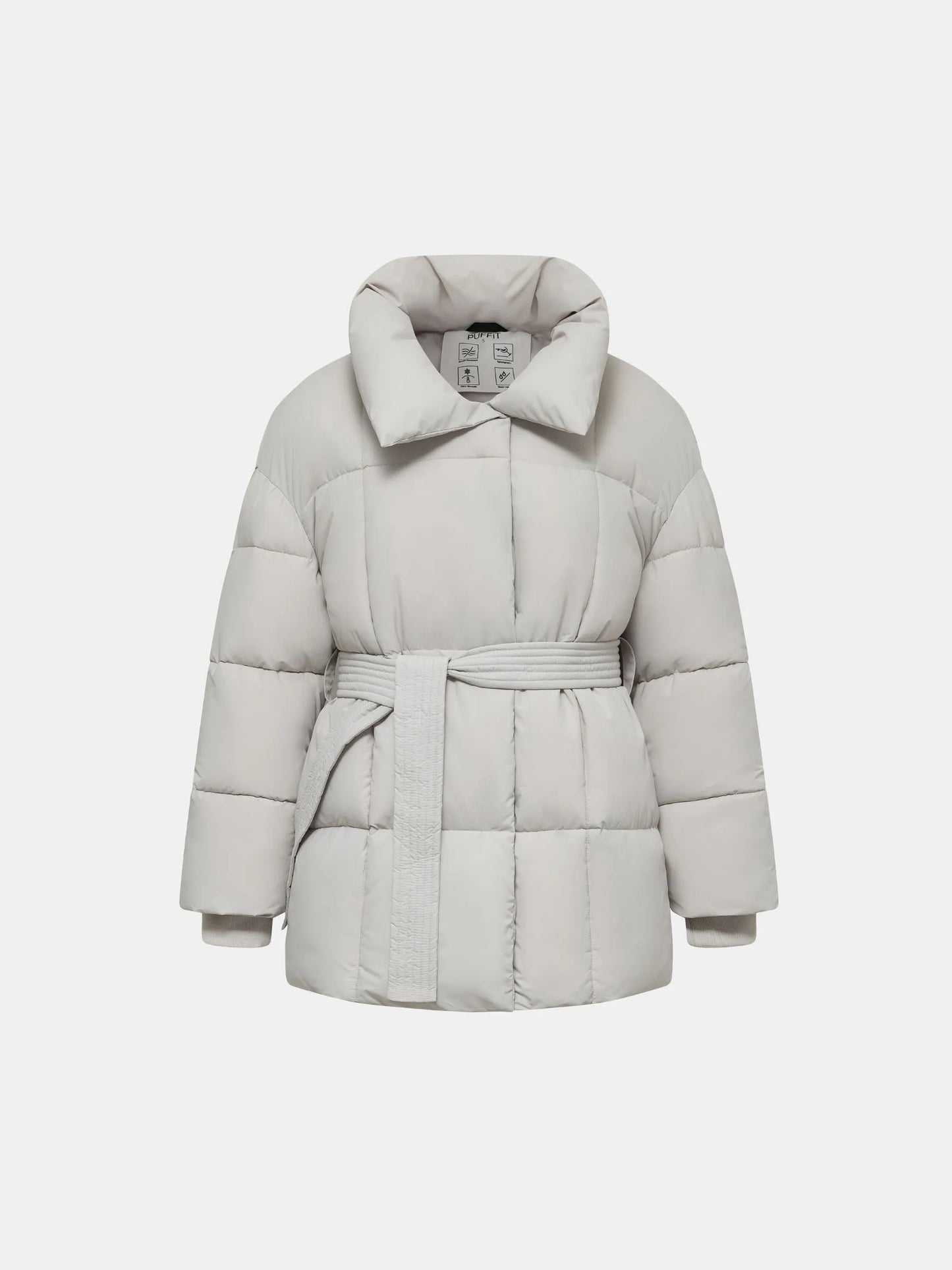 WarmCore Premium Mid Length Belted Puffer Jacket Women Casual Coat