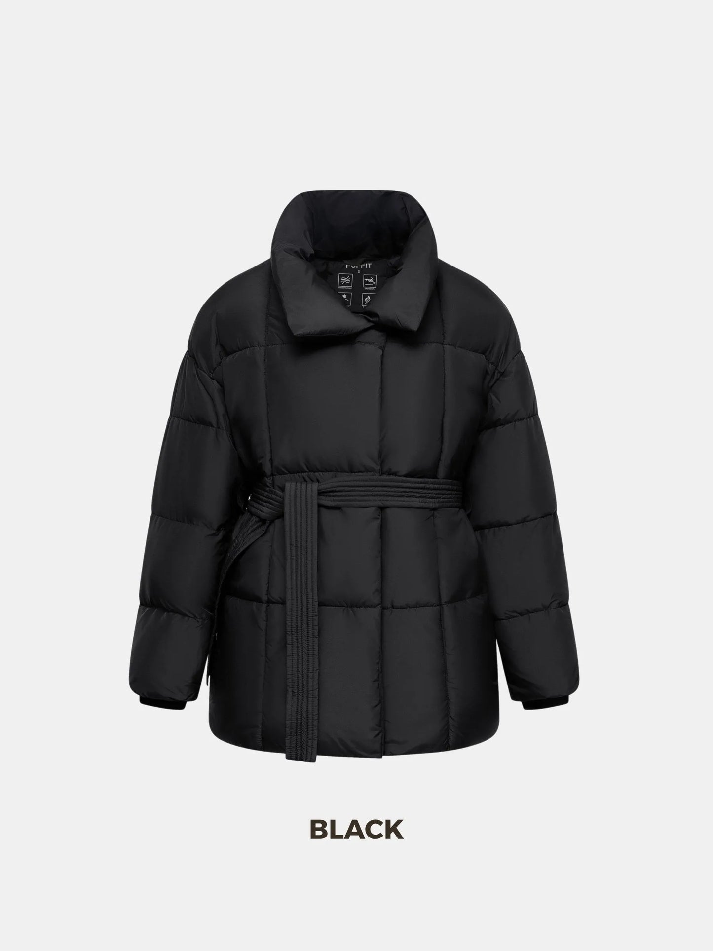 WarmCore Premium Mid Length Belted Puffer Jacket Women Casual Coat