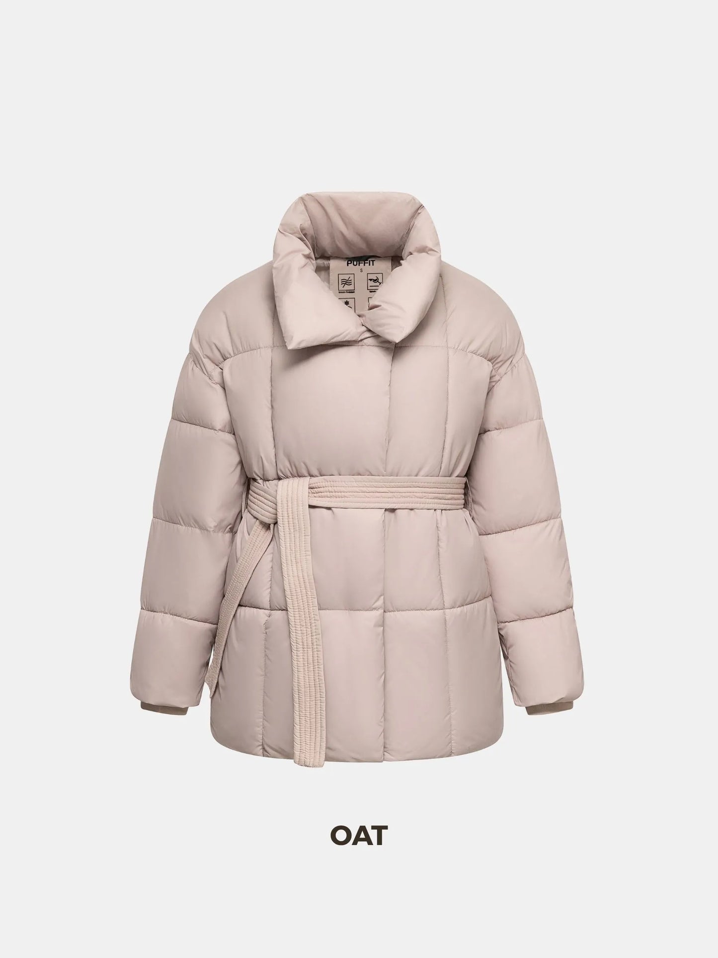 WarmCore Premium Mid Length Belted Puffer Jacket Women Casual Coat
