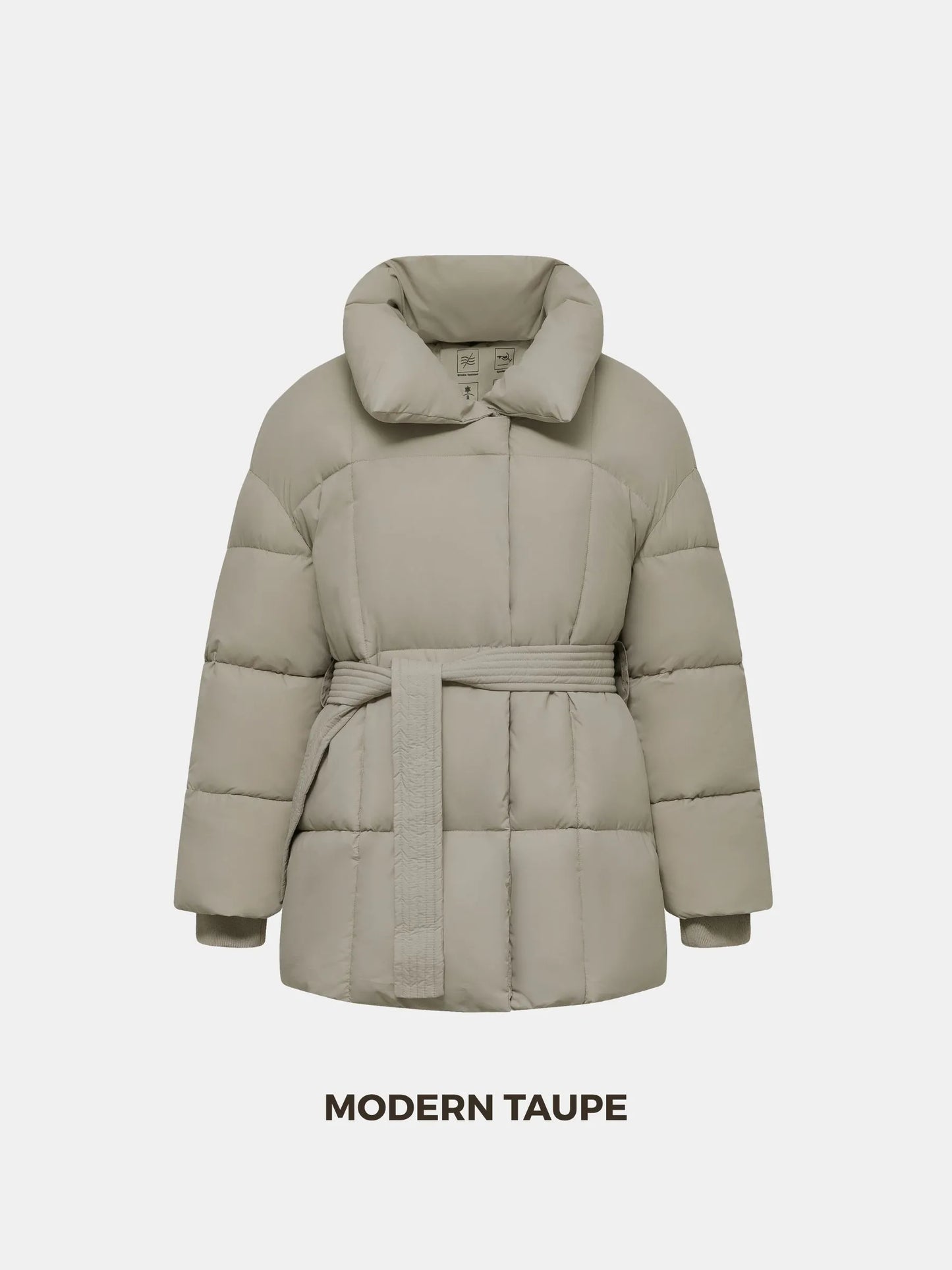 WarmCore Premium Mid Length Belted Puffer Jacket Women Casual Coat