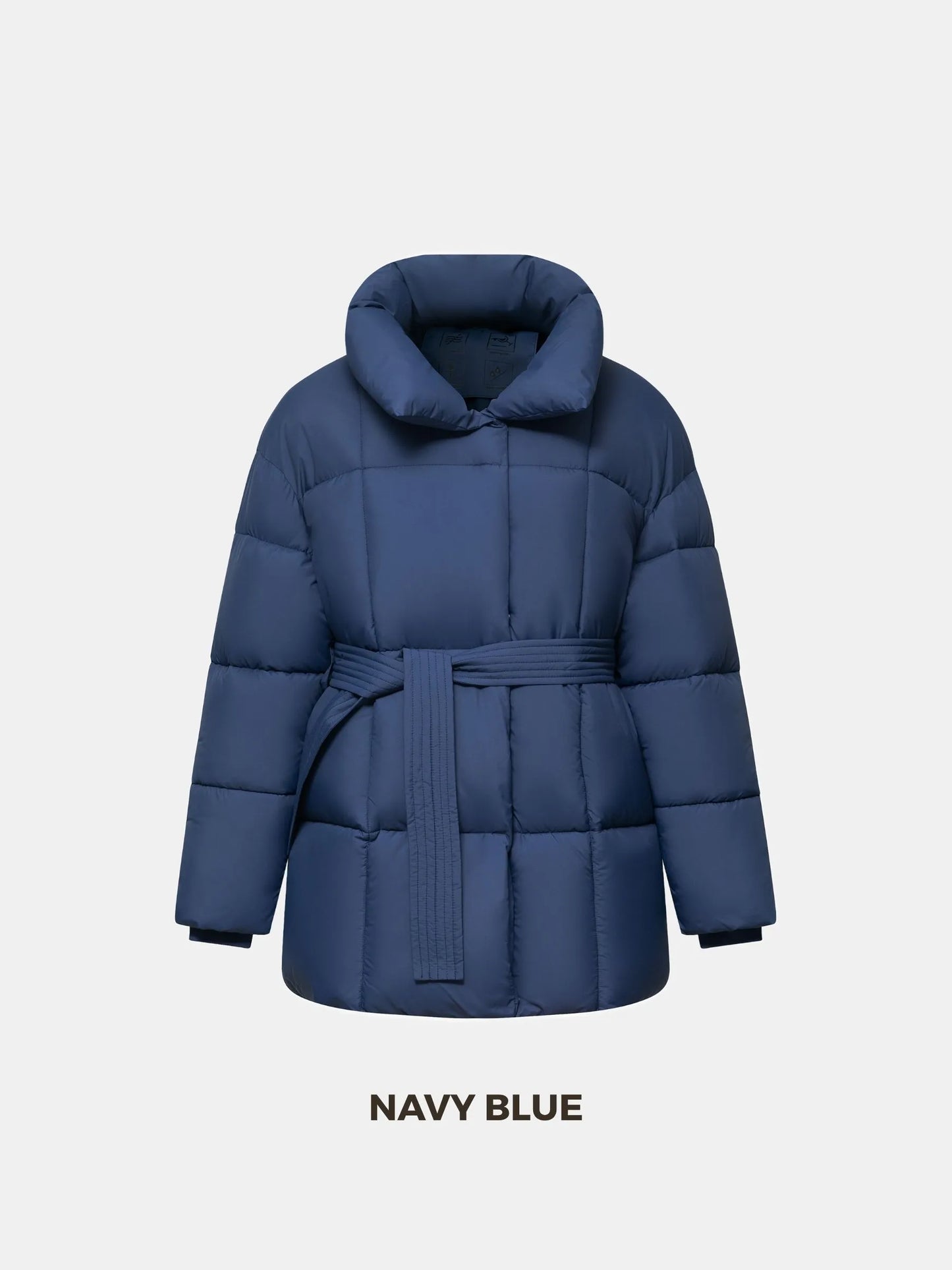 WarmCore Premium Mid Length Belted Puffer Jacket Women Casual Coat