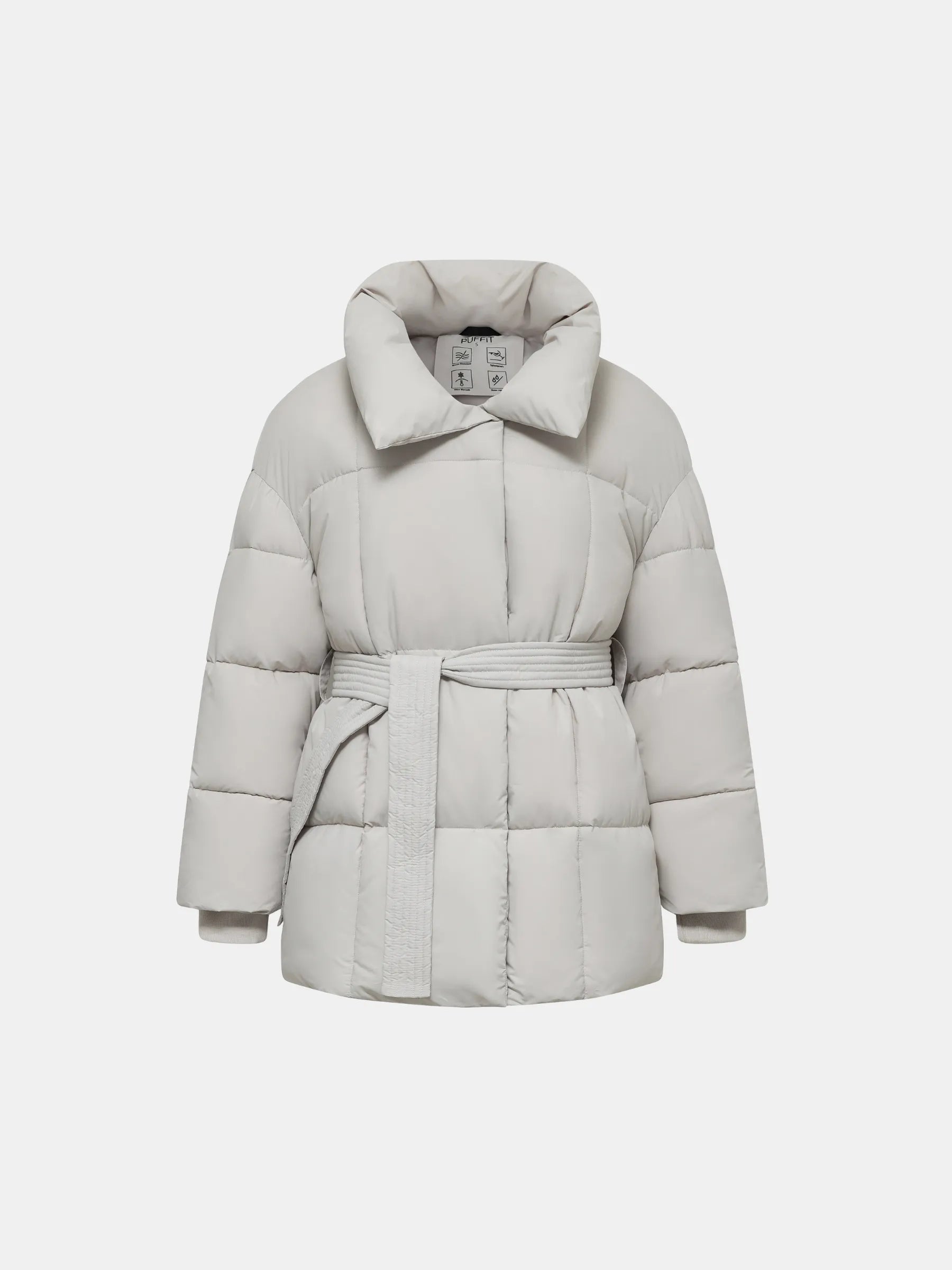 WarmCore™ Premium Mid Length Belted Puffer Jacket Women Casual Coat