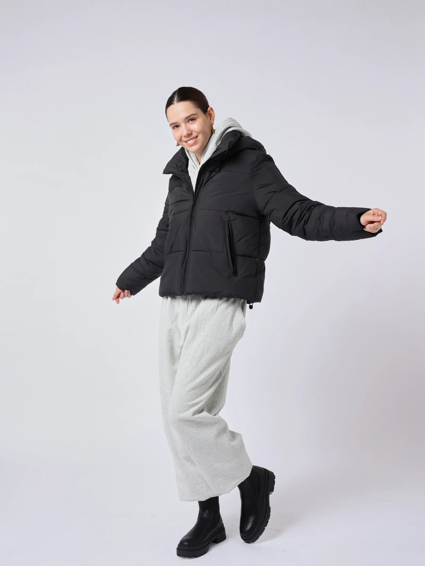 WarmCore™ Classic Short Detachable Hooded Puffer Jacket