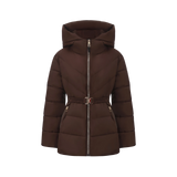 WarmCore™ Gold-tone Belted Puffer Jacket