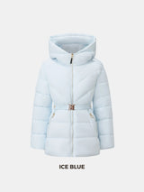 WarmCore™ Gold-tone Belted Puffer Jacket