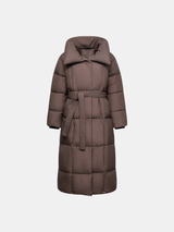 WarmCore™ Extra Long Belted Puffer Jacket