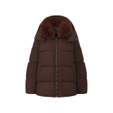 WarmCore™ Steppjacke mit abnehmbarer Kapuze und Kunstpelzkragen