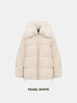 WarmCore™ Detachable Faux Fur Collar Hooded Puffer
