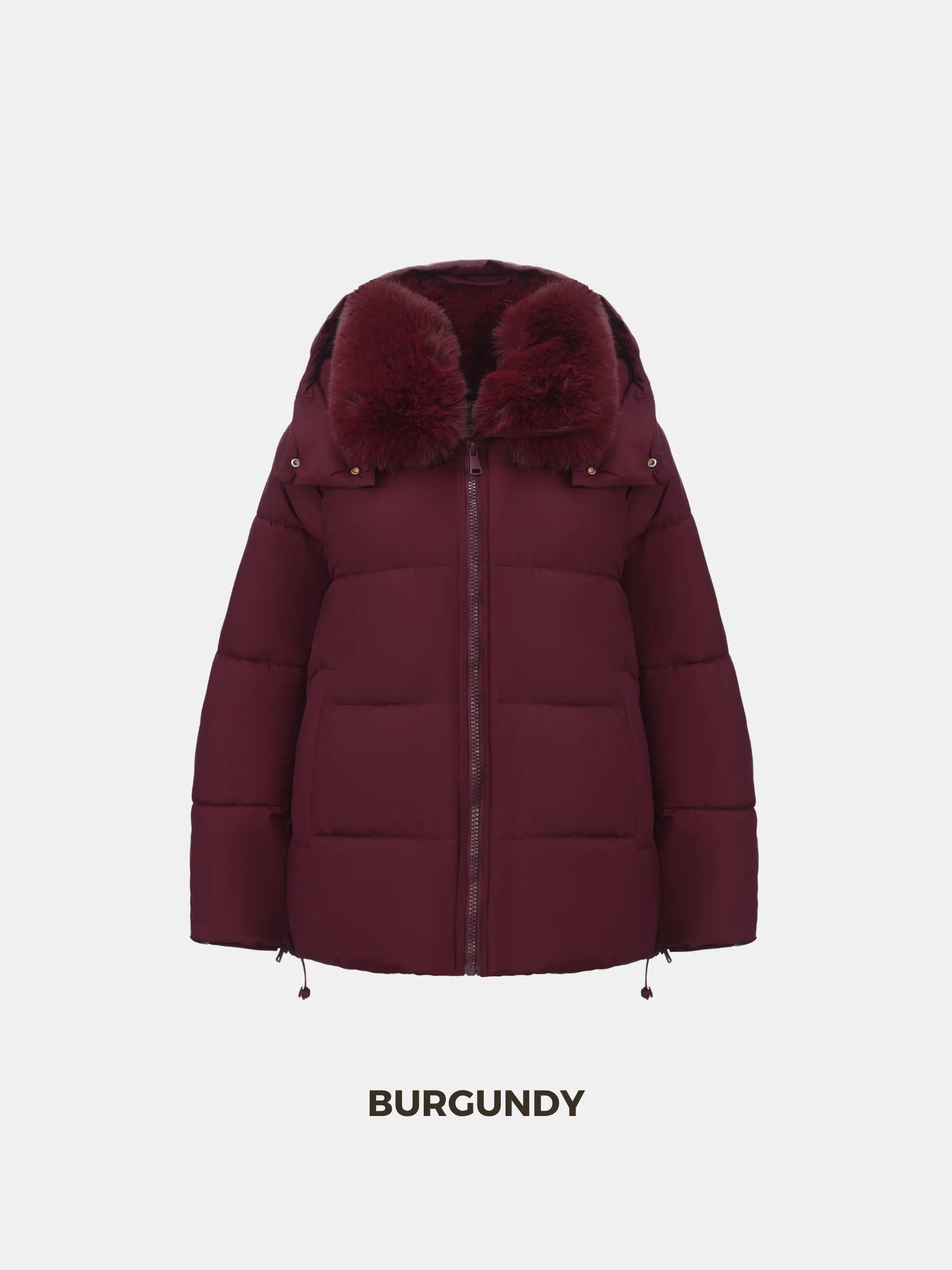 WarmCore™ Detachable Faux Fur Collar Hooded Puffer