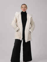 STM-TEX™ Faux Fur Lined Mid Length Rain Coat
