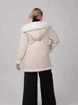 STM-TEX™ Faux Fur Lined Mid Length Rain Coat
