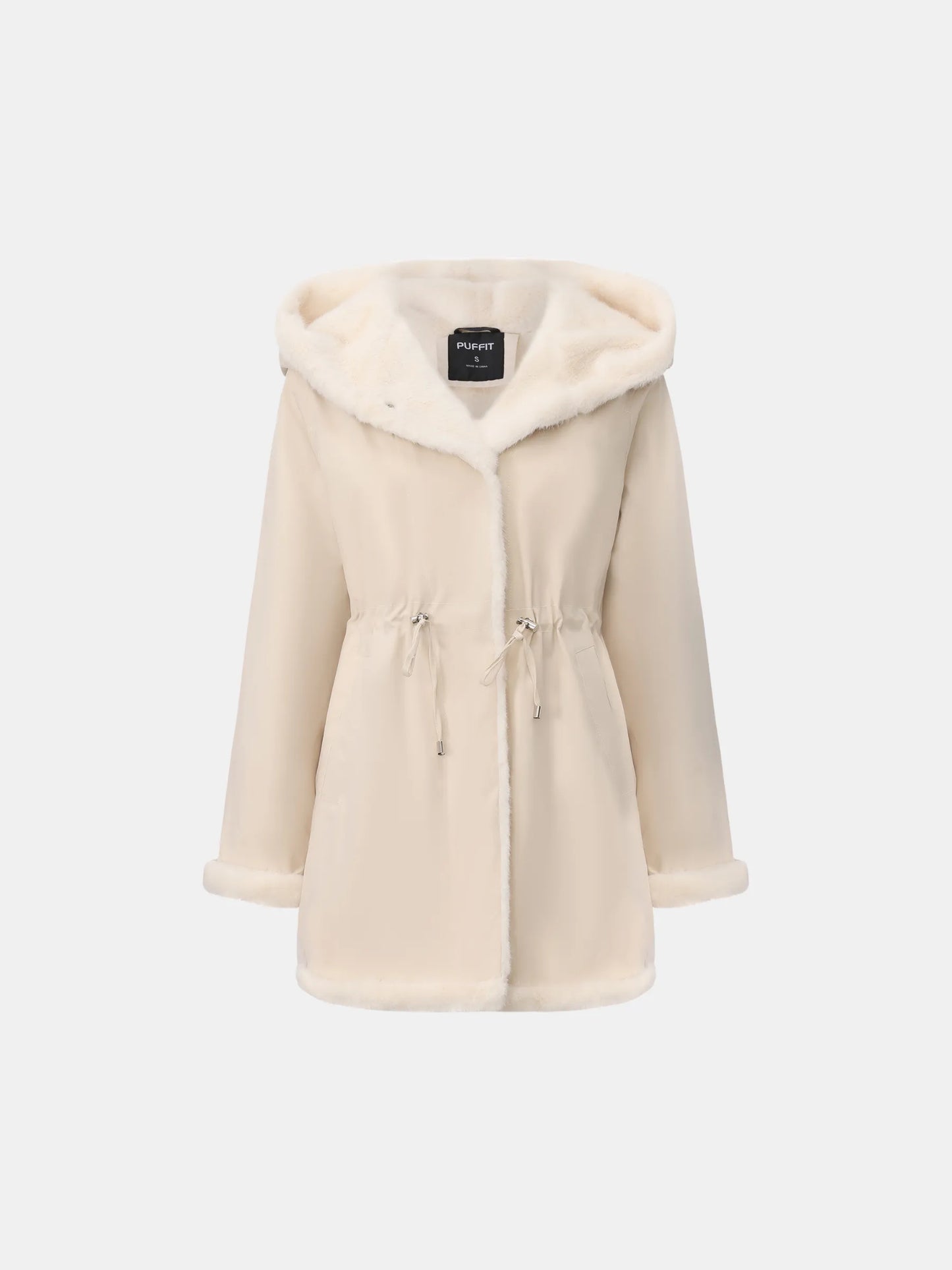 STM-TEX™ Faux Fur Lined Mid Length Rain Coat