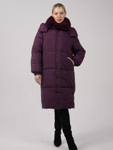 WarmCore™ Faux Fur Collar Long Puffer Jacket